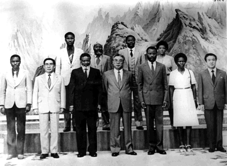 DPRK Kim Il Sung and SWAPO delegation